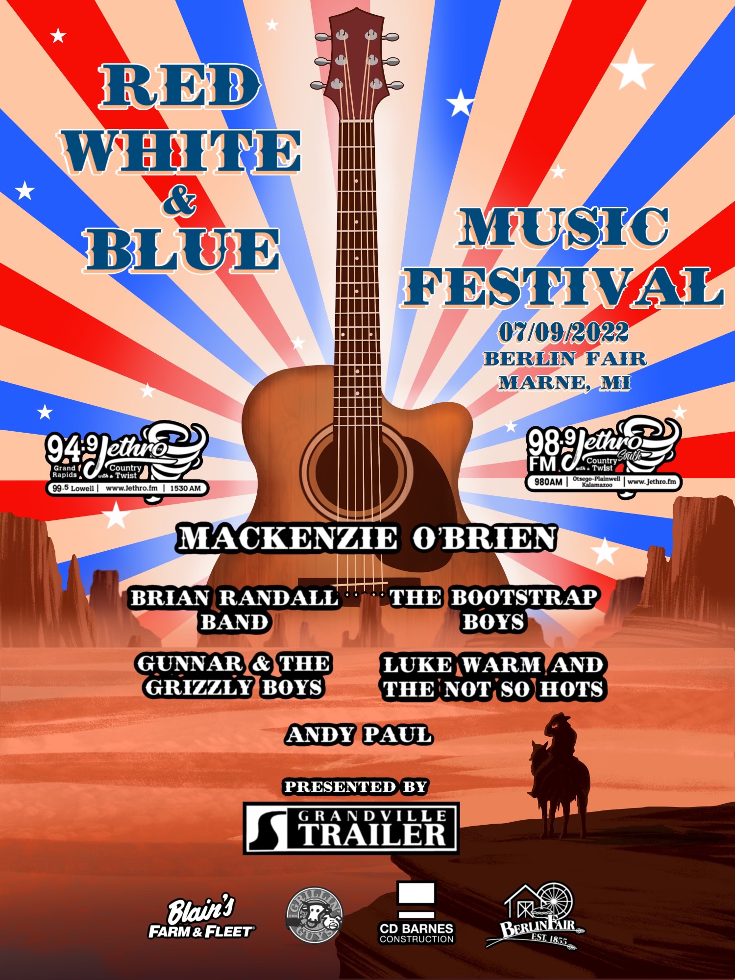 red white and blue festival